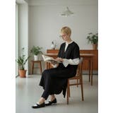 スキッパーカラー半袖裾スリットワンピース飾りボタン | On One's Own | 詳細画像6