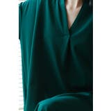 スキッパーカラー半袖裾スリットワンピース飾りボタン | On One's Own | 詳細画像10