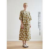 綿100%サッカー素材抽象花柄プリントセットアップ可トップススカート通気性 | On One's Own | 詳細画像2