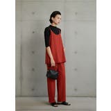 キャミソールドレープ感厚手レーヨン光沢感華奢ストラップ | On One's Own | 詳細画像4