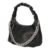 ブラック | ギャザーハンドチェーン付きバッグ/BA-251 | ORiental TRaffic