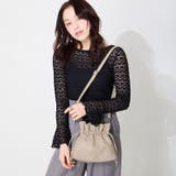 ベージュ | ≪オリエンタルトラフィック≫【25SS】ビジュー巾着バッグ/BA-258 | ORiental TRaffic
