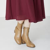 ベージュ | ラウンドトゥストレッチブーツ | ORiental TRaffic