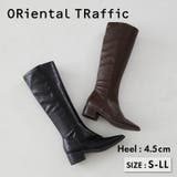 《オリエンタルトラフィック》ストレッチミドルヒールロングブーツ | ORiental TRaffic | 詳細画像1