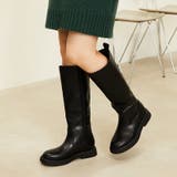 《オリエンタルトラフィック》ラウンドトゥローヒールロングブーツ/31505 | ORiental TRaffic | 詳細画像6 