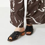 ブラック | 編みこみミュールサンダル/32202 | ORiental TRaffic