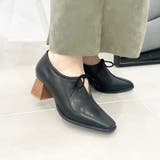 ≪オリエンタルトラフィック≫ウッドヒール甲深パンプス/41307 | ORiental TRaffic | 詳細画像4