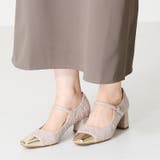 ≪オリエンタルトラフィック≫ツイード切替ワンストラップパンプス/41309 | ORiental TRaffic | 詳細画像6