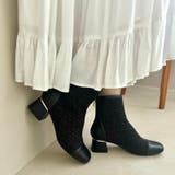 ツイード切替スクエアトゥブーツ/41404 | ORiental TRaffic | 詳細画像4 