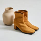 ≪オリエンタルトラフィック≫スクエアトゥニットブーツ/41407 | ORiental TRaffic | 詳細画像3 