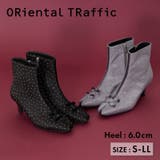 ≪オリエンタルトラフィック≫リボンモチーフラインストーンヒールブーツ 41436 | ORiental TRaffic | 詳細画像1 