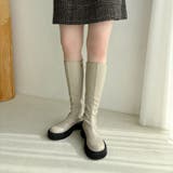 ベージュ | タンクソールストレッチロングブーツ/41501 | ORiental TRaffic