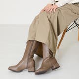 ≪オリエンタルトラフィック≫スクエアトゥミドルヒールロングブーツ/41502 | ORiental TRaffic | 詳細画像15 