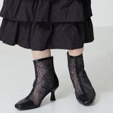 ブラック | チュールヒールブーツ/51105 | ORiental TRaffic