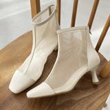 ベージュ | チュールヒールブーツ/51105 | ORiental TRaffic