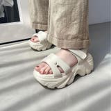 ベージュ | カットデザインパデット厚底サンダル/51206 | ORiental TRaffic