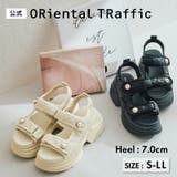 キルティングパールボタン厚底サンダル/51213 | ORiental TRaffic | 詳細画像1