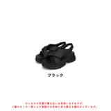 ≪オリエンタルトラフィック≫クロスデザインパデット厚底サンダル/51216 | ORiental TRaffic | 詳細画像3