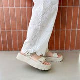 【Fit meサンダル】メタルパーツ厚底サンダル/51226 | ORiental TRaffic | 詳細画像6