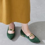 グリーン | コインモチーフストラップパンプス/51308 | ORiental TRaffic