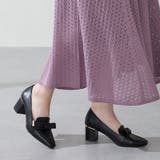 ブラック | リボンベルトヒールローファー/51311 | ORiental TRaffic