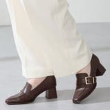 ブラウン | ベルトデザインヒールローファー/51315 | ORiental TRaffic