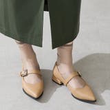 ベージュ | ウエスタンバックルポインテッドパンプス/51327 | ORiental TRaffic