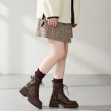 厚底 バックルベルトミドルレースアップブーツ/51403 | ORiental TRaffic | 詳細画像8 