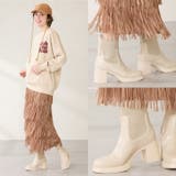 ニットドッキングヒールショートブーツ/51407 | ORiental TRaffic | 詳細画像9 