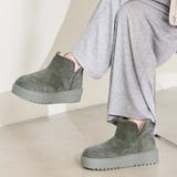 グレー | サイドスリット厚底ムートンショートブーツ/51425 | ORiental TRaffic