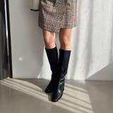 スクエアトゥチャンキーヒールロングブーツ/51501 | ORiental TRaffic | 詳細画像4 