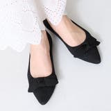 ブラック | ≪オリエンタルトラフィック≫ラメニットリボンパンプス/52106 | ORiental TRaffic