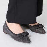 シルバー | ≪オリエンタルトラフィック≫ラメニットリボンパンプス/52106 | ORiental TRaffic