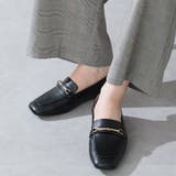 ブラック | スクエアトゥモチーフバブーシュローファー/52308 | ORiental TRaffic