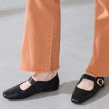 ブラック | 柔らかストラップフラットパンプス/52317 | ORiental TRaffic