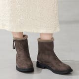 ブラウン | サイドジップスエードショートブーツ/52412 | ORiental TRaffic