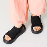 【Fit meサンダル】サイドオープンニット厚底サンダル/55207 | ORiental TRaffic | 詳細画像12 