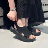 【Fit meサンダル】サイドオープンニット厚底サンダル/55207 | ORiental TRaffic | 詳細画像4 