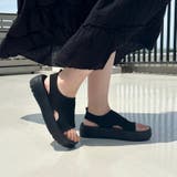 【Fit meサンダル】サイドオープンニット厚底サンダル/55207 | ORiental TRaffic | 詳細画像1 