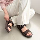ブラウン | 【Fit meサンダル】ニットダブルベルトサンダル/55208 | ORiental TRaffic