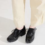 ブラック | ボリュームソールレースアップシューズ/61105 | ORiental TRaffic