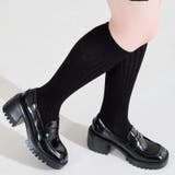 ブラック | 厚底ヒールローファー/61106 | ORiental TRaffic