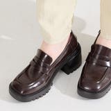 ブラウン | 厚底ヒールローファー/61106 | ORiental TRaffic