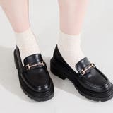 ブラック | ビットモチーフ厚底ローファー/61108 | ORiental TRaffic