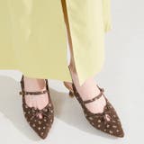 ブラウン | カットデザインストラップパンプス/61114 | ORiental TRaffic