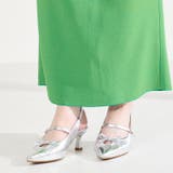 シルバー | カットデザインストラップパンプス/61114 | ORiental TRaffic