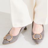 グレー | 変形リボンモチーフヒールパンプス/61117 | ORiental TRaffic