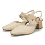 ベージュ | ラウンドバックルセパレートパンプス/61122 | ORiental TRaffic