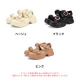 バックルサテンギャザー厚底サンダル/61230 | ORiental TRaffic | 詳細画像2