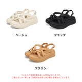 格子ストラップ厚底クッションサンダル/62204 | ORiental TRaffic | 詳細画像2